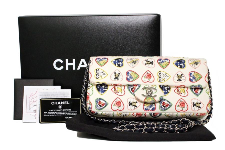 Chanel Valentine flap bag with box and authenticity card